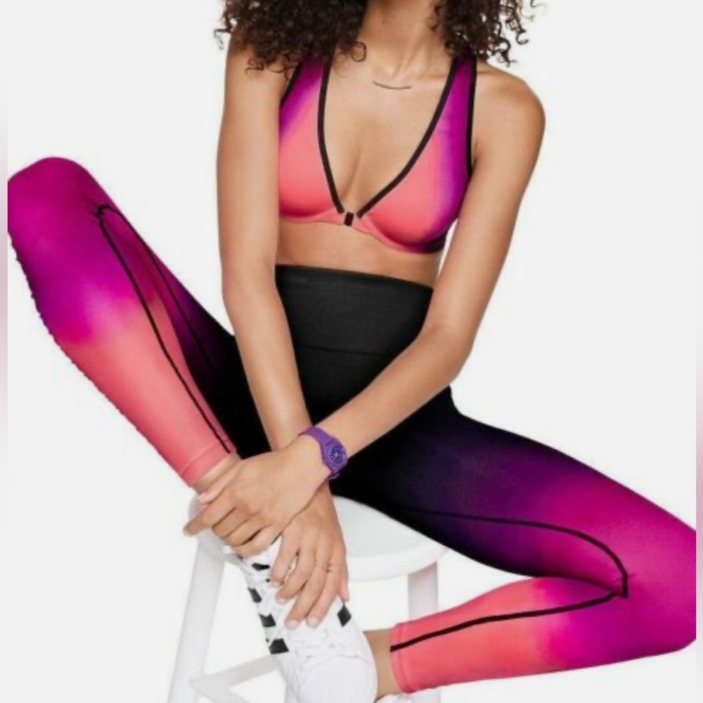 PINK Victoria's Secret Ombre Leggings. Seamless Collection sz M